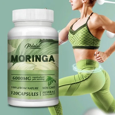 PSLALAE Cápsulas de Moringa 6000mg - Apoyo digestivo, inmunológico y metabólico, pérdida de peso