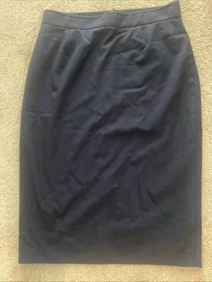 Whistles Navy Wool Blend Pencil Skirt Size 14. Lined. - Image 1 of 4