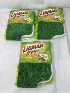 Libman 18 in. W X 7 in. L Wet and Dry Microfiber Mop Refill Pack of 3 NEW - Picture 1 of 5