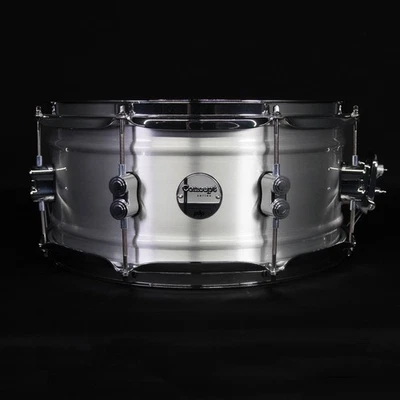 PDP 6.5" x 14" 1.2mm Aluminio Cepillado Satinado Natural con Herrajes Cromados Foto 1 de 4