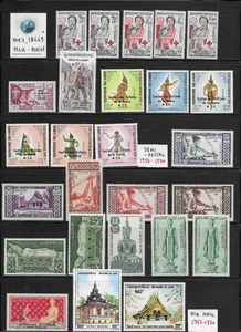 WC1_18449*. LAOS. Lote de semipostales y aéreos 1953-1970 cplt. juegos y sellos. MNH - Imagen 1 de 1