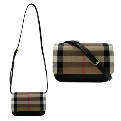 Bolso Bandolera Burberry Medison Check 8084026 Negro 127469675 Foto 1 de 4