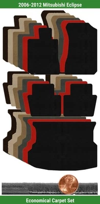 Заказной Velourtex коврик комплект для ' 06-12 Mitsubishi Eclipse (5 штук) #108P - Изображение 1 из 4