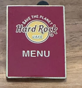 Hard Rock Cafe pin Staff Only Hard Rock Save the Planet Menu pin - Security back - Picture 1 of 2