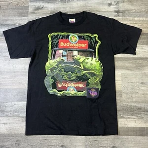 Vintage 1997 Budweiser Lizards Frogs Touch Tone T-Shirt Mens Size Large Tested - Picture 1 of 10