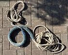 Vintage / Antique Church Bell BLUE Sally Rope About 12.8 Meters Long Total