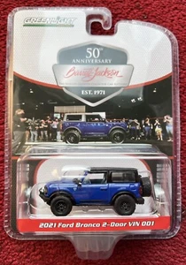 1:64 Greenlight 2021 Ford Bronco 2 Door VIN 001 50th Anniversary Barret Jackson - Picture 1 of 1