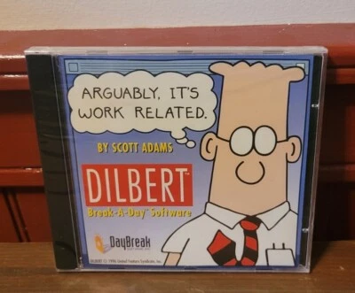 Dilbert Daybreak Break-A-Day Software By Scott Adams 1996 - Brand New - Image 1 of 3