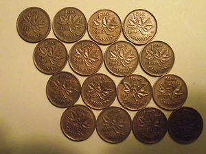 #3656 Canada; 1937-1952 Cents FULL RUN, King George VI 16 Count Lot - Picture 1 of 8