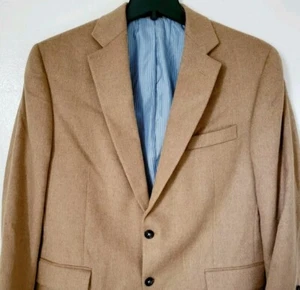 Blazer Abrigo Deportivo Vintage STAFFORD Para Hombres Talla 44 Regular Cabello Camel Informal Chaqueta de Lana - Imagen 1 de 13