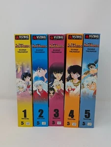 Inuyasha Omnibus Three in One Volumes 1-5 (Digest 1-15) English Manga Viz Media - Imagen 1 de 15
