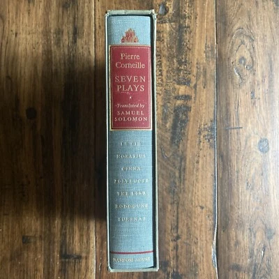 Seven Plays Pierre Corneille~1969 1st Edition HC W/ Slip Case Random House~VG Foto 1 de 4