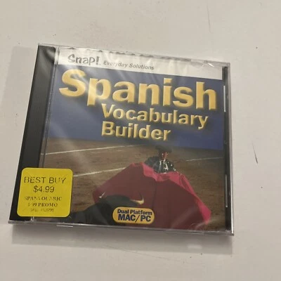 SNAP! Spanish Vocabulary Builder Digital Platform Windows 95 , MAC/ PC  Sealed!! - Image 1 of 4