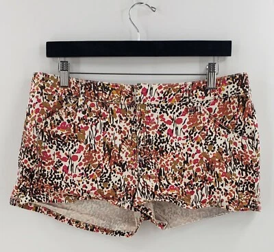 Pantalones Cortos de Verano Roxy Juniors Floral Chino Elastizados Bolsillos Talla 11 Foto 1 de 4