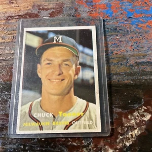 1957 Topps Baseball #392 Chuck Tanner - Picture 1 of 2