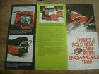 1971 Vintage SNO CHIEF Snowmobile Brochure Cherokee Indian