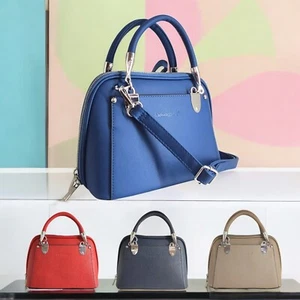 Elegante bolso de mujer con detalles metálicos efecto cuero con correa para colgar L677 - Imagen 1 de 23