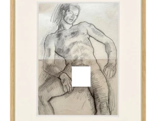 Édouard-Georges Mac-Avoy French Nude Male Drawing erotic Gay art deco - Picture 1 of 6