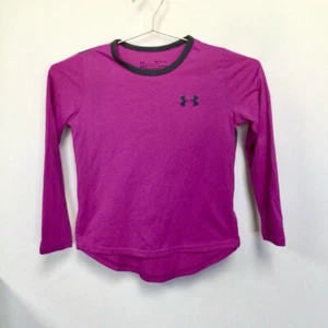 Girls Under Armour Pink Long Sleeve Shirt Size YS/M - Picture 1 of 12