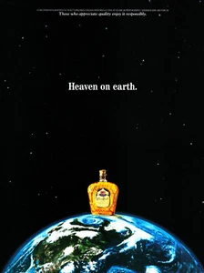 CROWN ROYAL WHISKY AD #16 RARE 1996 OOP "HEAVEN ON EARTH." - Picture 1 of 2
