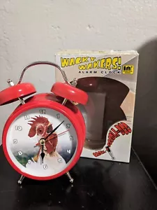 Wacky Wakers Alarm Clock Red Rooster Barnyard Series Feldstein Rise & Shine - Picture 1 of 9