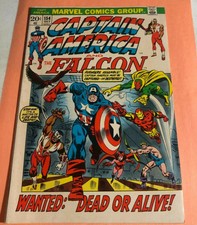 CAPTAIN AMERICA And FALCON #154 COMIC BOOK-Wanted dead or Alive-Marvel+