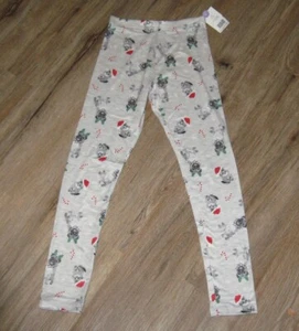 Christmas Dog PUG Kitten LEGGINGS Kids Size Large 10-12 years NEW pajamas bottom - Picture 1 of 2
