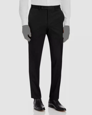 Bloomingdale's Men's Black Regular-Fit Dress Pants Size 34R - Image 1 of 2