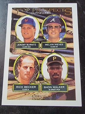 1993 Topps Gold Baseball #658 Jeromy Burnitz Nieves Becker Walker - Image 1 of 2
