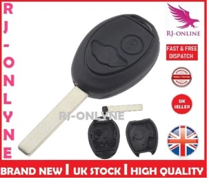 2 Button Remote Key Fob Case & Uncut Blade For BMW Mini Cooper + logo A22 - Picture 1 of 5