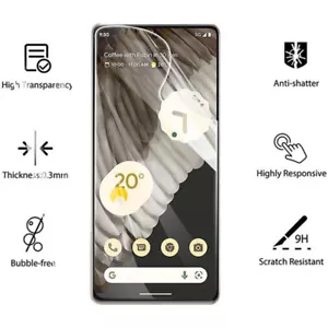 Anti-Blue Light Hydrogel Clear Screen Protector For Google Pixel 7 Pro 3A 7a 6a - Picture 1 of 20