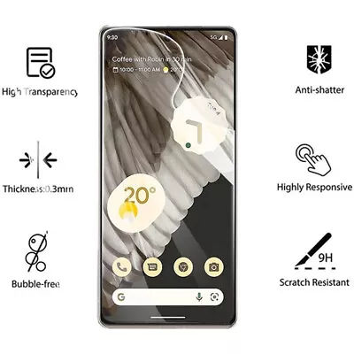 Anti-Blue Light Hydrogel Clear Screen Protector For Google Pixel 7 Pro 3A 7a 6a - Image 1 of 4