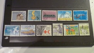 1981-1991 Swiss Stamps Set of 11 Fine Used - Picture 1 of 7