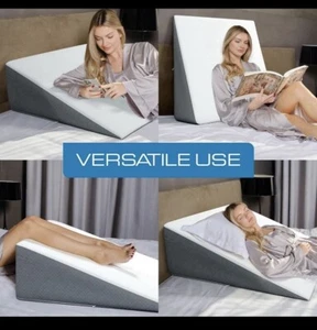 Kolbs Bed Wedge Pillow Extra Wide with Memory Foam Top Large 31x33x12 - Picture 1 of 9