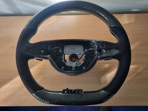 GENUINE OEM CARBON FIBRE Perforated Leather Steering Wheel for Mercedes 2014 > - Picture 1 of 12
