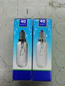 N 2 GLÜHBIRNEN FÜR ABZUGSHAUBE RÖHRE 40W E14 LAMPE LICHT KÜCHE HAUS - Bild 1 von 1