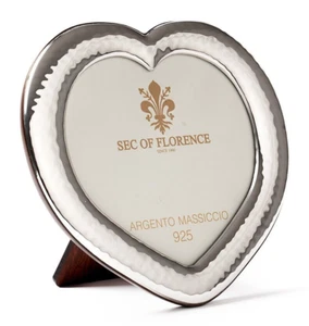 Marco de fotos genuino de plata 925 maciza de 3,9x3,9” pulgadas - hecho a mano Italia 7399/9x9UK - Imagen 1 de 8