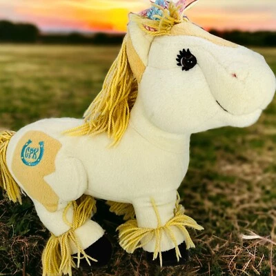 CABBAGE PATCH KIDS PLUSH HORSE PONY CREAM TAN 2005 14” CPK Clydesdale - Image 1 of 4