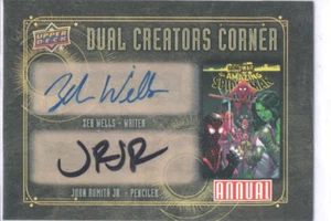 UD 23-24 Marvel Annual Dual Creators Corner Autograph Zeb Wells & John Romita Jr - Bild 1 von 2
