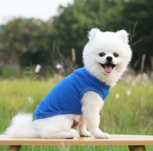 100% Cotton Dog Shirt for Pet Clothes Puppy T-Shirts Cat Tee Breathable Strechy - Picture 1 of 13