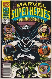 Marvel Super-Heroes 1 en estado bastante bueno/casi nuevo 9,0 Marvel 1990 Mook Knight Quiosco Jim Lee - Imagen 1 de 1