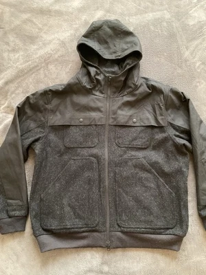 Chaqueta Filson X Pendleton Mackinaw Lana Cremallera Completa Con Capucha Gris Carbón Para Hombres XL Foto 1 de 4