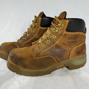 WOLVERINE Men's Size 8.5 Harrison Waterproof Steel-Toe EH Certified 6" Work Boot - Picture 1 of 11