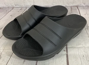 Men's Comfort Recovery Flip Flops Black Size 11 EUR 44 - Picture 1 of 18