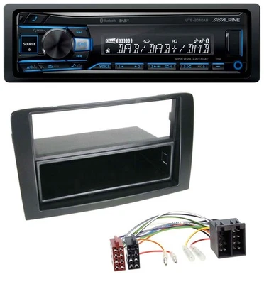 Alpine USB Bluetooth DAB MP3 Autoradio für Fiat Idea (350 03-11) schwarz - Bild 1 von 4