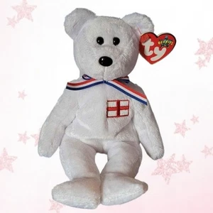 🏴㠁�㠁�㠁�㠁�㠁�㠁� ENGLAND 🏴㠁�㠁�㠁�㠁�㠁�㠁� 2001 TY Beanie Baby Bear - MWMT'S - Bild 1 von 6