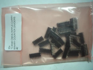 30x TC4040 CMOS RIPPLE-CARRY BINARY COUNTER DIVIDERS #12p - Picture 1 of 4