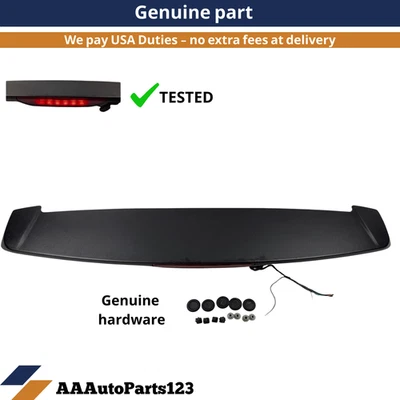 07 08 09 10 Jeep Compass alerón tercera luz de freno parada puerta trasera ala OEM negro Foto 1 de 4