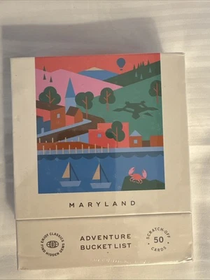 Maryland Adventure Bucket List: 50 Scratch-Off Cards for Outdoor Activities NEW - Image 1 of 3