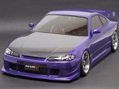TAMIYA S15 Silvia Carrozzeria Dipinta Finita - Viola Metallico/Guetal - Immagine 1 di 4